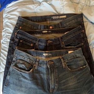 3 pairs of men’s jeans